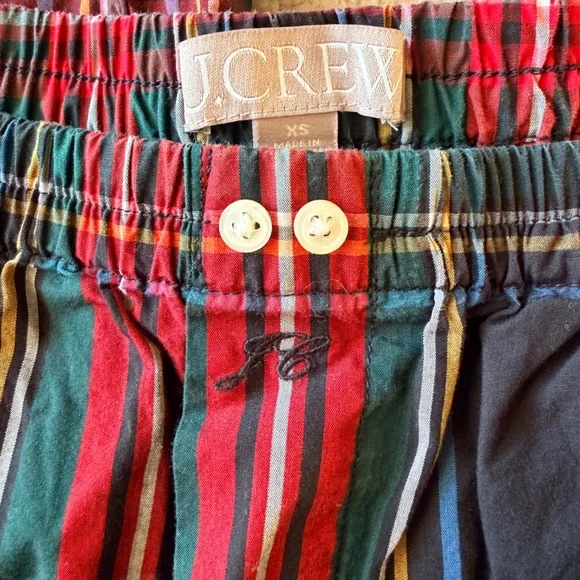 J.Crew Tartan Plaid Cotton Pajama Pants Womens XS Lounge Sleepwear Cozy Soft - Picture 3 of 6